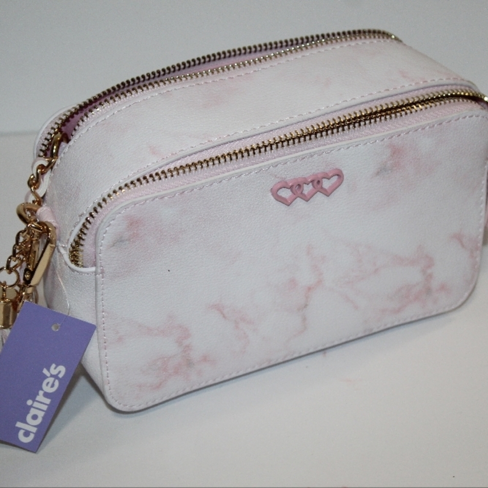 Claire's Pink Marble Women's Bag